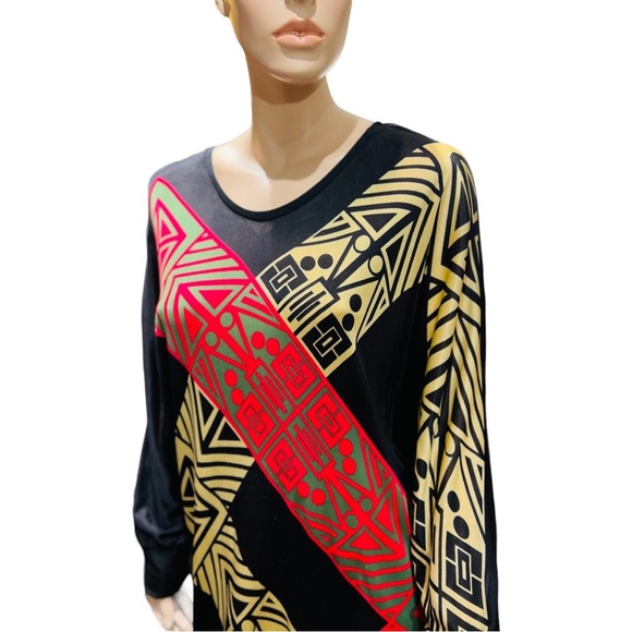 Custo Barcelona Midi Dress Long Sleeves Size Medium in good condition preowned - Picture 3 of 7
